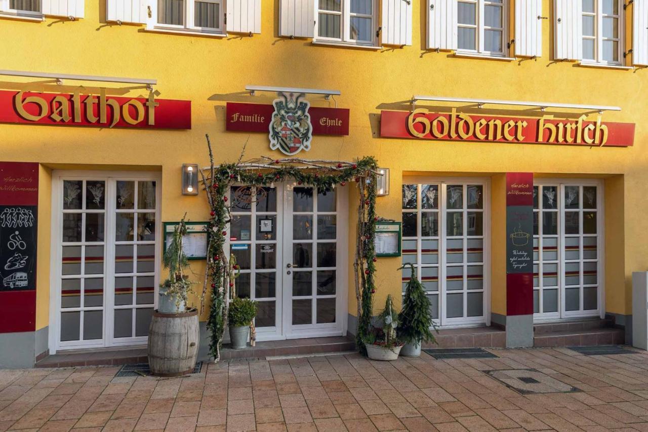Hotel Restaurant Goldener Hirsch Donauwörth Exterior foto