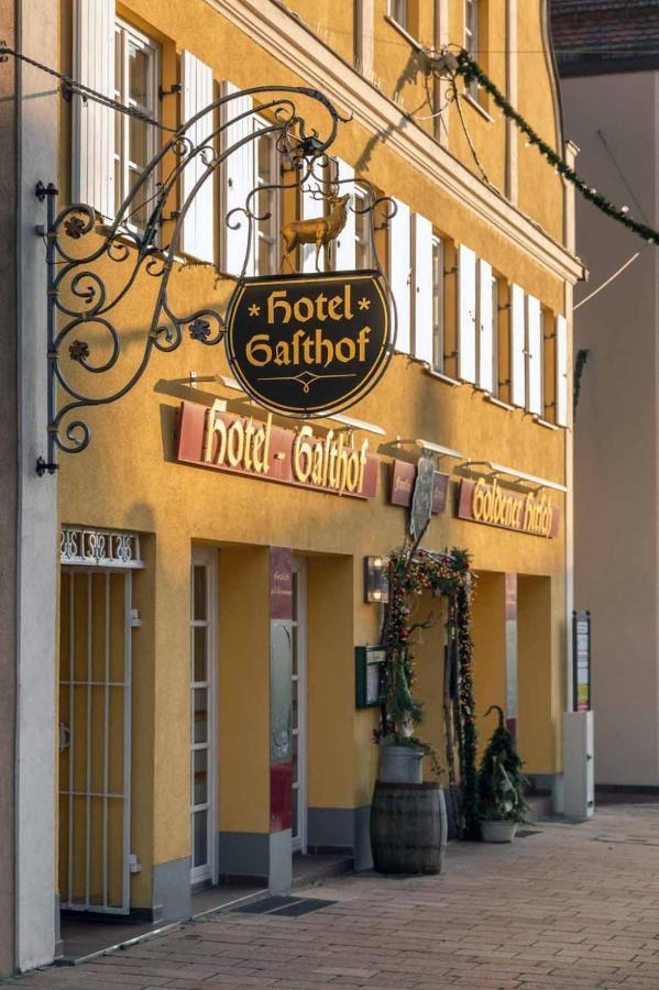 Hotel Restaurant Goldener Hirsch Donauwörth Exterior foto